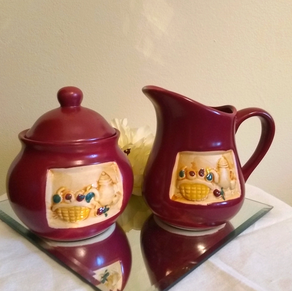 Sugar & Creamer Ceramic Set